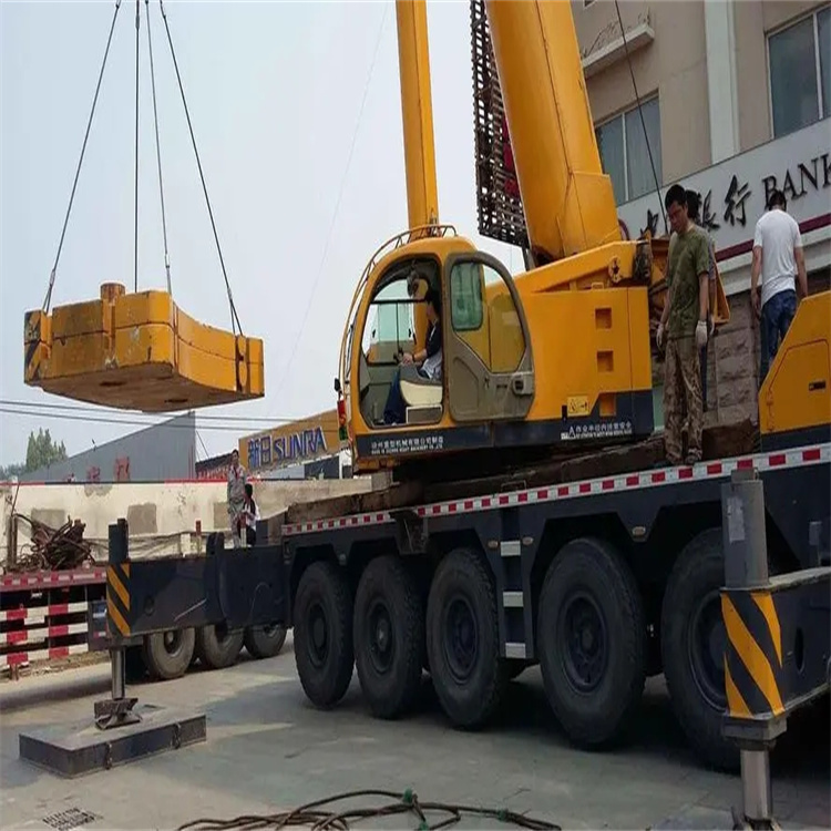 文成县当地吊车出租|机器吊装|75吨|工厂搬迁服务